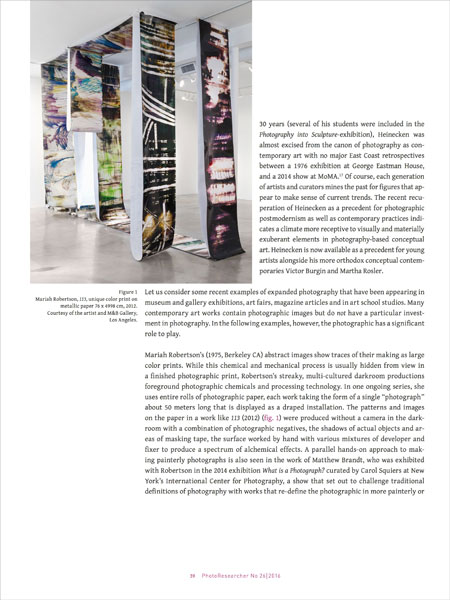 Expanded Photography: Persistence of the Photographic 