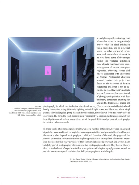 Expanded Photography: Persistence of the Photographic 